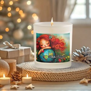 Frosted Glass Eco-Friendly Soy Wax Candle