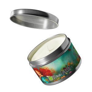 Love Our Planet Eco-Friendly Tin Candle | Nature-Inspired Sustainable Home Décor