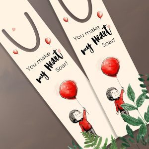 Valentine bookmark